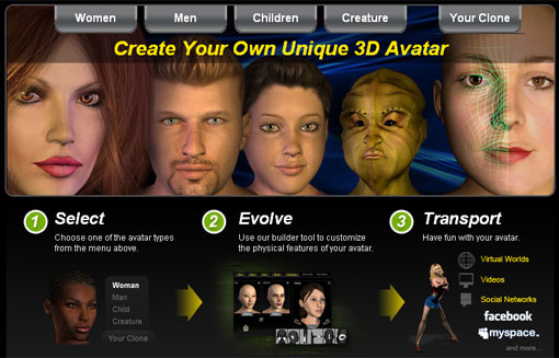 Create your own unique 3D avatar